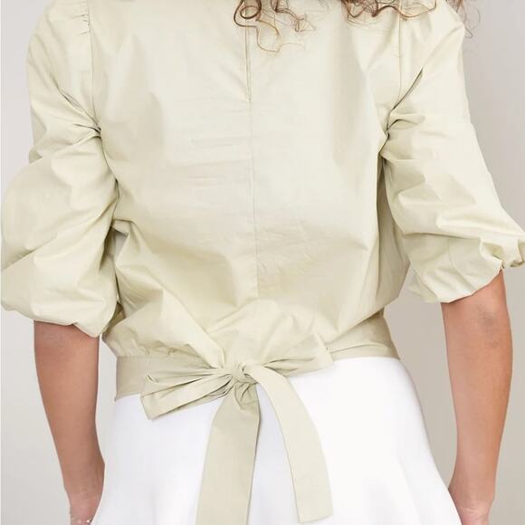 ALEEZA PARIS *BLACK* Puffed Sleeve With Bow in Back ♥️ NWT - Picture 2 of 5